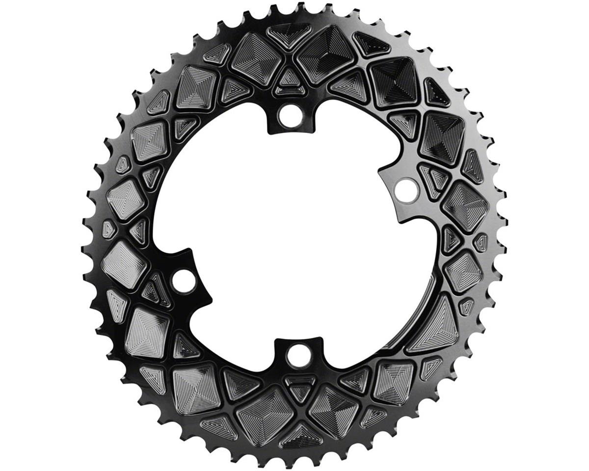 Absolute Black Premium 2x Oval Chainring Black 110mm BCD 50T